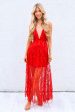 Belladonna Sequin Gown - Red Fashion