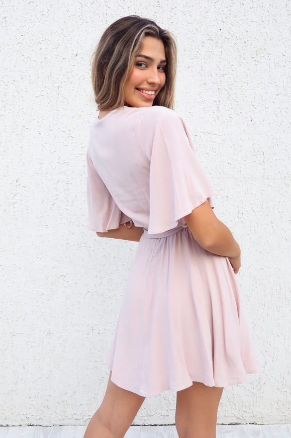 Maple Dress - Mocha Pink Hot on Sale