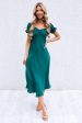 Claudia Midi Dress - Forest Green For Cheap