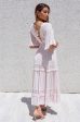 Charlotte Boho Maxi Dress - Baby Pink Sale