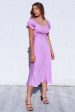 Claudia Midi Dress - Lilac Online Hot Sale