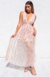 Belladonna Sequin Gown - Nude Pink Online