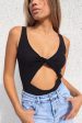 Carmen Ribbed Bodysuit - Black Sale