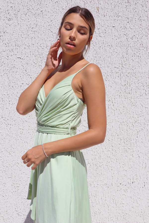 Cloud Nine Dress - Pistachio Sage Fashion