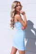 Revenge Mesh Dress - Baby Blue For Sale