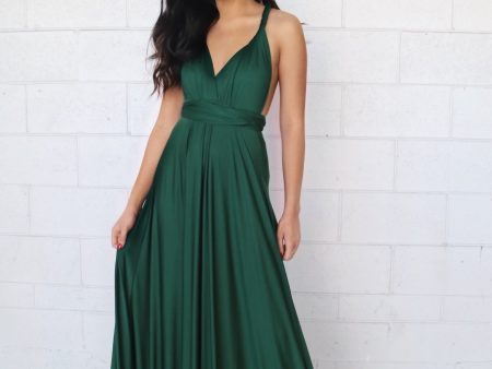 Pandora Multiway Gown - Green Jersey For Sale