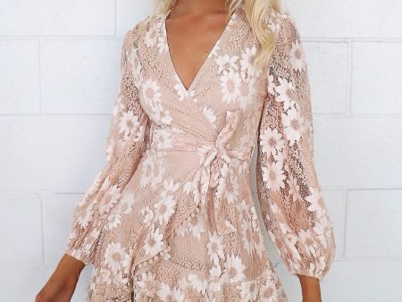 Vienna Lace Dress - Nude Online