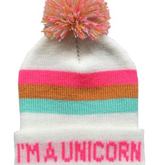 I m a Unicorn Pom Pom Beanie Cheap