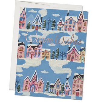 Little Pink Houses Holiday Card Hot on Sale