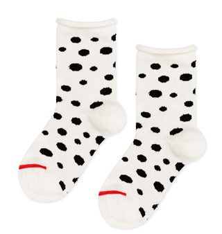 Mini Dalmatian Crew Socks Cheap