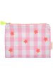 Pink & Neon Gingham Pouch Hot on Sale