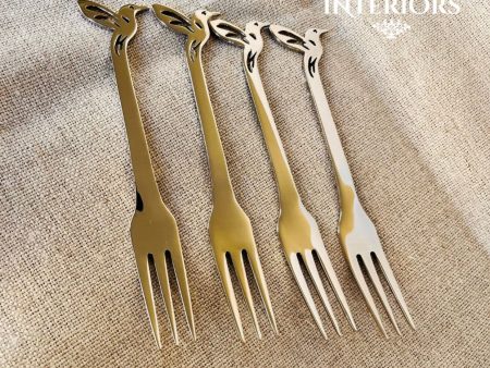 Cake Fork set of 4 - Hummingbird on Sale