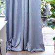 DUSTY BLUE GREY BLOCKOUT CURTAIN Hot on Sale