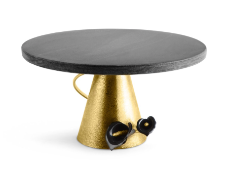 Calla Lily Midnight Cake Stand Hot on Sale