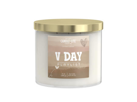 V DAY Playlist 3-wick 14oz Jar Candle For Cheap