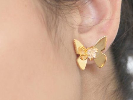 Butterfly Studs | Amethyst Discount