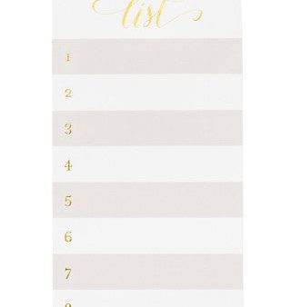 Grey Foil List Pad Cheap