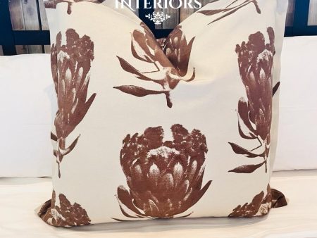 Brown Protea Scatter Cushion Cover Sale