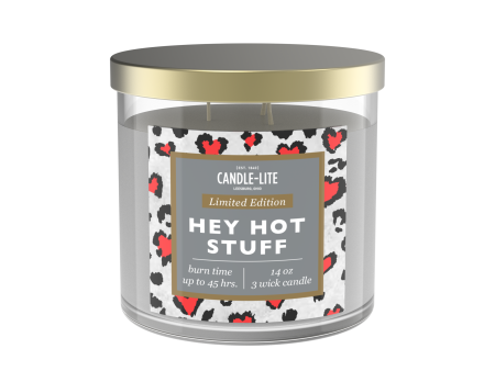 Hey Hot Stuff 3-wick 14oz Jar Candle Online Hot Sale