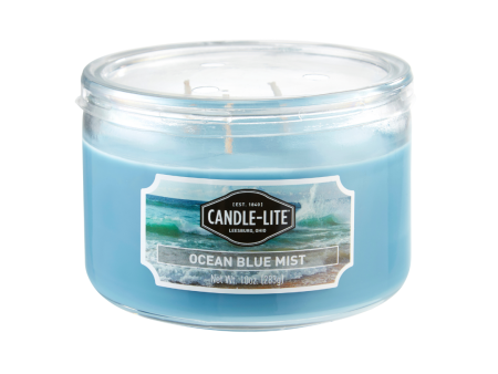 Ocean Blue Mist 3-wick 10oz Jar Candle Fashion