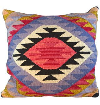 Parvara Square Shimmer Kilim Pillow Online Sale