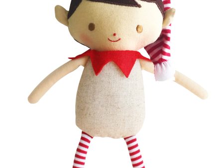 Cheeky Boy Linen Elf Rattle on Sale