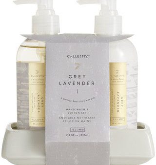 Grey Lavender Hand Wash & Lotion Set Online now