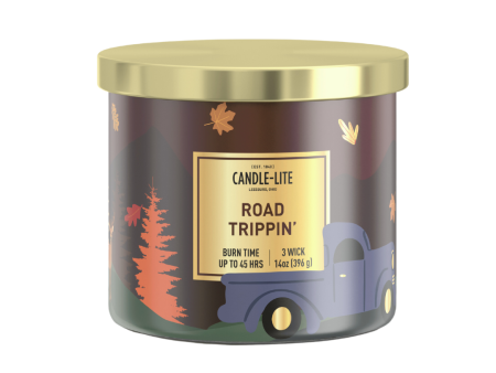 Road Trippin  3-wick 14oz Jar Candle Hot on Sale