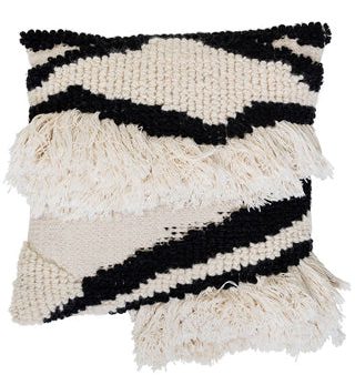 Black & White Wool Blend Pillow | 22  Online now