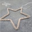 HANGING STAR WITH RIBBON MEDIUM Hot on Sale