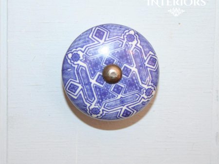 Blue Aztec knob Online now