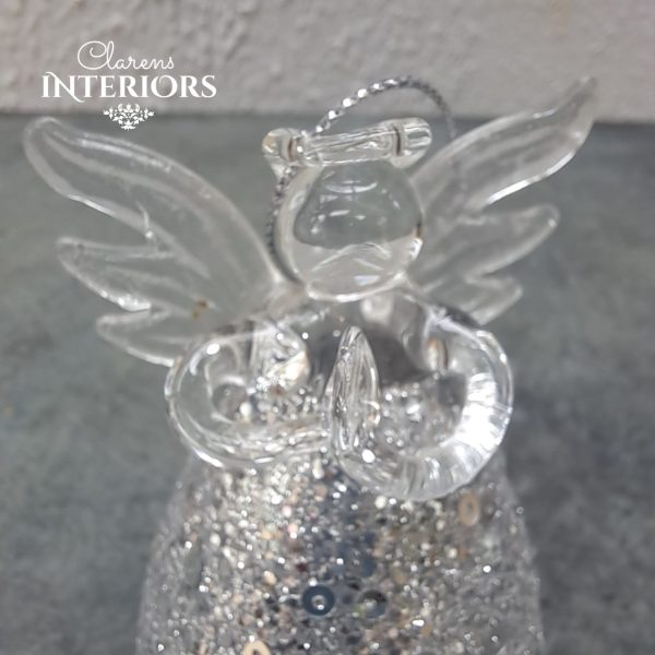 GLITTER ANGEL WITH HEART, SMALL For Sale