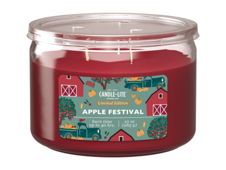 Apple Festival 3-wick 10oz Jar Candle Online