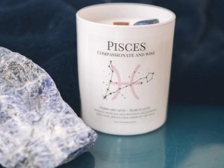 Pisces Zodiac Candle For Discount