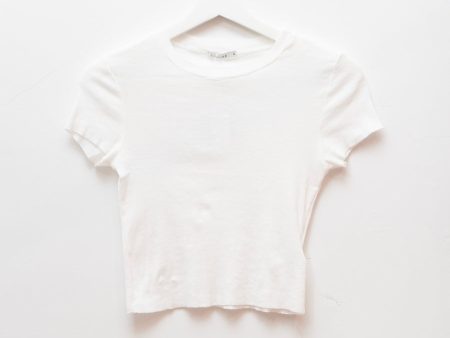 Vintage White Cropped Tee Cheap