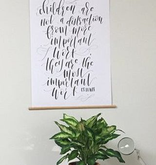 C.S. Lewis Handlettered Sign For Sale