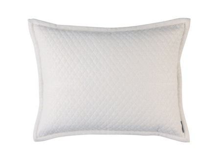 Laurie Diamond Quilted Standard Pillow. - Ivory 20x26 Cheap