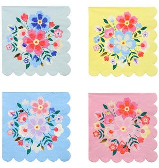 Bright Floral Small Napkins on Sale