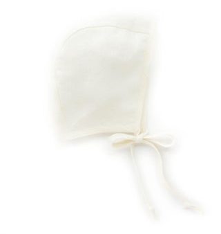 Ivory Linen Bonnet on Sale