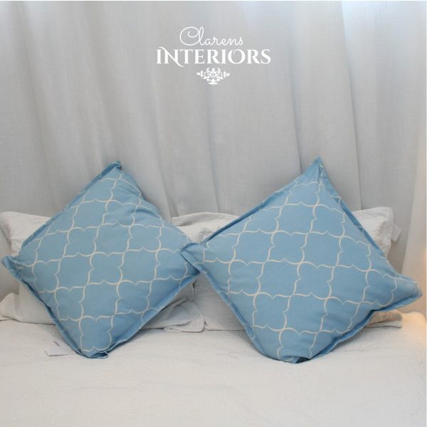 Blue Large Geometric Cushion Cover Online