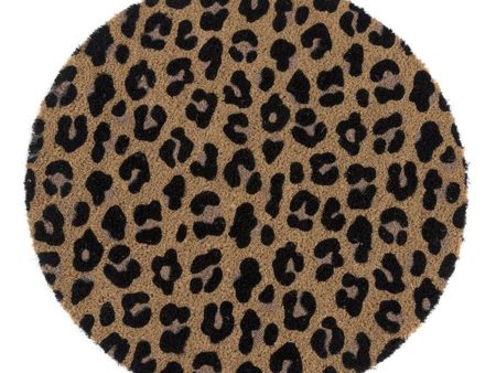 Leopard Round Doormat Hot on Sale