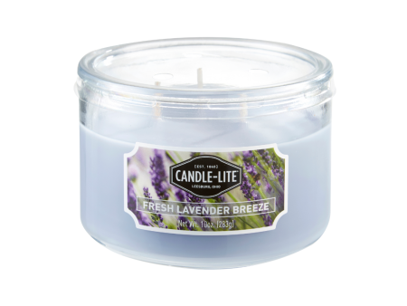 Fresh Lavender Breeze 3-wick 10oz Jar Candle Cheap