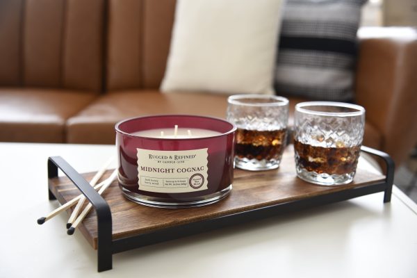 Midnight Cognac 3-wick 16.25oz Jar Candle For Cheap