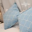 Blue Large Geometric Cushion Cover Online