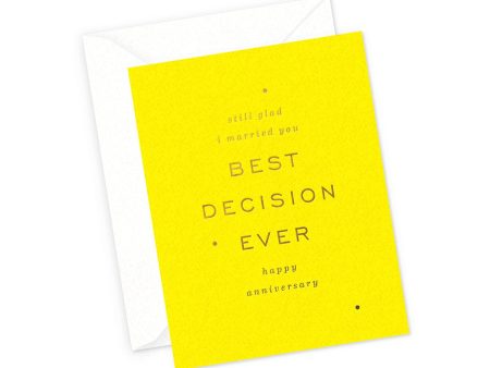 Best Decision Anniversary Card For Cheap