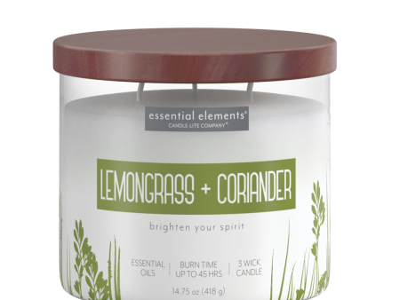 Lemongrass & Coriander 3-wick 14.75oz Jar Candle on Sale