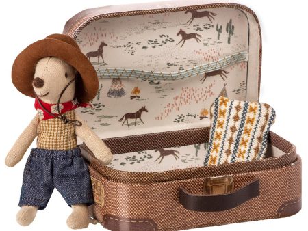 Cowboy Mouse in Suitcase Online