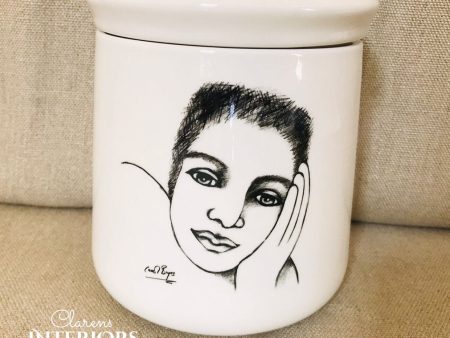 Canister with lid - Cover girl Online Hot Sale