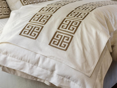 Guy Embroidered Throw - Ivory Gold 36x98 For Cheap