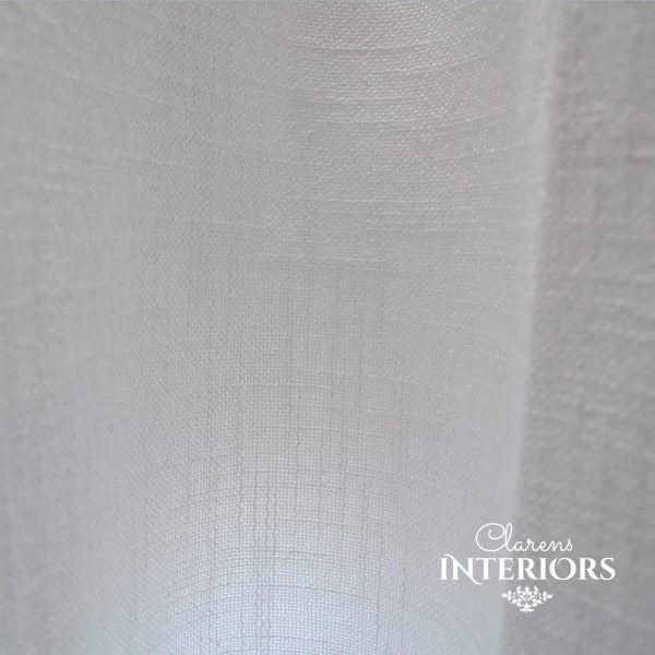 Hemp White Eyelet Curtain Online